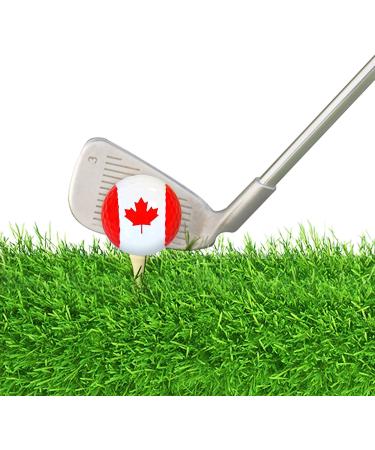 Navika Canada Flag Golf Balls - 6 Ball Pack | Canadian Souvenir for Golfers | Perfect Golfing Gift - Buy Online on GoSupps.com