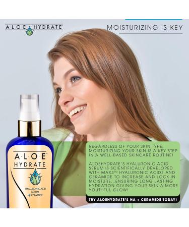 Hyaluronic Acid Serum 2 Oz - Moisturizing Anti-Aging Formula for Fine Lines & Wrinkles | Hydrating Unisex Skin Care - Buy Online on GoSupps.com