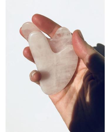 Handmade Brazilian Rose Quartz Gua Sha - Natural Facial Massage Tool for Skincare by Solaris NY | International Shipping - Buy Online on GoSupps.com