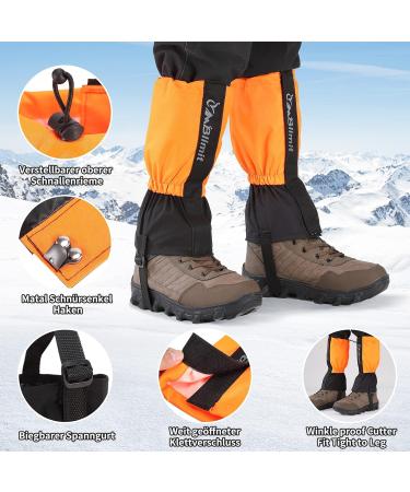 Lightweight 4-in-1 Snowshoes for Men Women & Kids - Aluminum Alloy Trekking Sticks & Waterproof Gaiters - Sizes 14 to 30 Inch - Buy Online on GoSupps.com