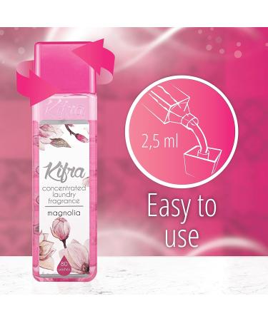 KIFRA MAGNOLIA Concentrated Laundry Fragrance 200ml - Long-lasting Scent for 80 Washes - Buy Online on GoSupps.com