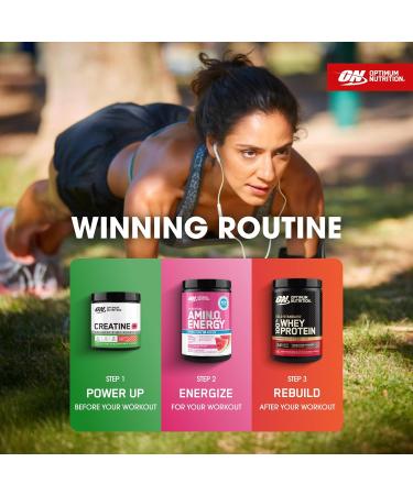 Optimum Nutrition Creatine Monohydrate Plus Powder Strawberry Peach Flavored Creatine Performance Blend with Electrolytes for Hydration Added Vitamins 40 Servings 360 Grams (Packaging May Vary) Strawberry Peach 360 Gra  - Buy Online on GoSupps.com