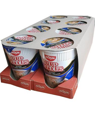  NISSIN Nissin Cup Noodle - Instant Japanese Shrimp Noodles (Pack of 8 x 63g) - Buy Online on GoSupps.com