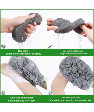 Exfoliating Sponge and Gloves Set for Shower - Soft Body Scrubber for Men, Women, Adults, and Children - Reusable Dead Skin Remover - Buy Online on GoSupps.com