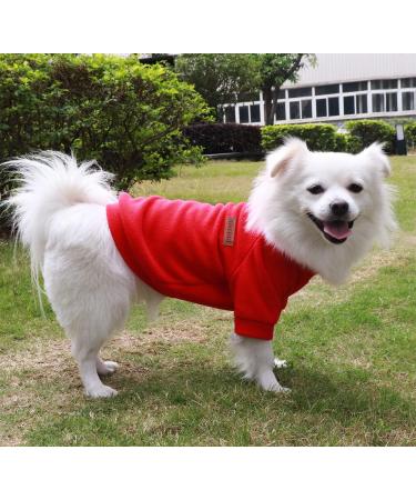 HuaLiSiJi Fleece Dog Sweater - Soft Warm Coats for Small to Large Dogs (M Red & Navy Blue) - International Shipping Available - Buy Online on GoSupps.com