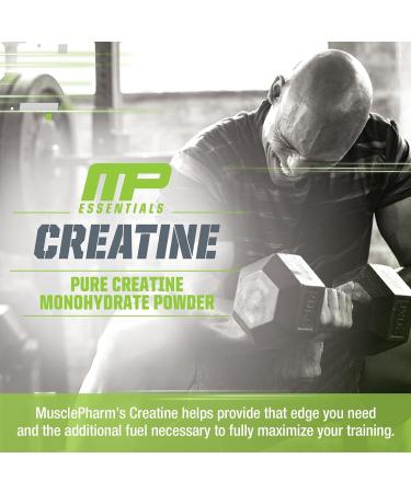 MusclePharm Essentials Creatine Monohydrate Powder | Ultra-Pure Pre & Post Workout Supplement | 60 Servings Unflavored for Enhanced Muscle Building & Recovery - Buy Online on GoSupps.com