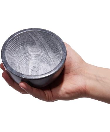 Beau Brummell Marble Shaving Soap Bowl - Handmade 100% Natural Marble, Grooved Interior for Maximum Lather | Heat Retaining Black Stone for Luxurious Hot Shave - Buy Online on GoSupps.com