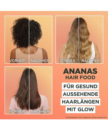 Garnier Fructis Glossy Haircare Set | Shine & Nourish Long Hair | Vitamin & Lipid Complex | Pineapple Shampoo Rinse & 3-in-1 Mask | 400 ml Each - Buy Online on GoSupps.com