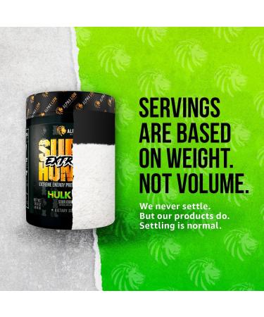 ALPHA LION Superhuman Extreme High Stim Pre Workout Powder Beta Alanine L-Taurine & 356mg Tri-Source Caffeine for Sustained Energy Nitric Oxide & Citrulline for Pump (21 Servings Sour Gummy Bear) - Buy Online on GoSupps.com
