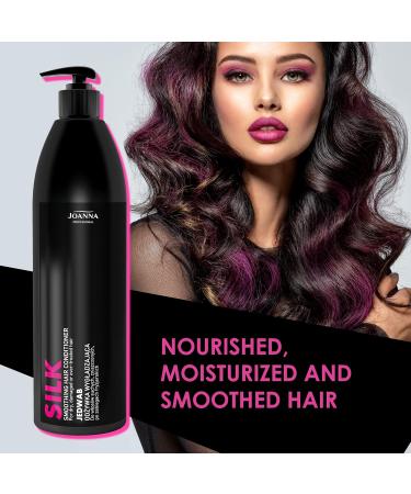 Joanna Professional Silk Conditioner - 1000g Smoothing Hair Product with Hydrolyzed Silk Protein for Silky Hair & Growth - Best Professional Hair Care - Buy Online on GoSupps.com