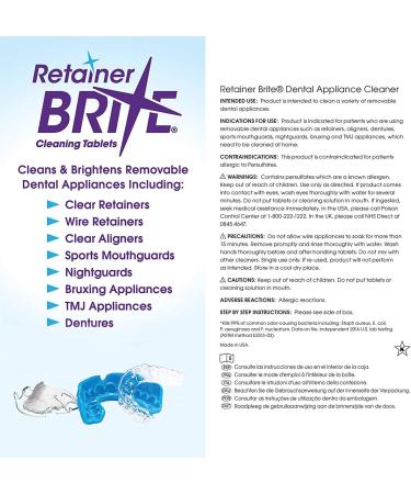 192 Tablet Retainer Brite - 6 Month Supply | Effective Retainer Cleaning Solution - Buy Online on GoSupps.com