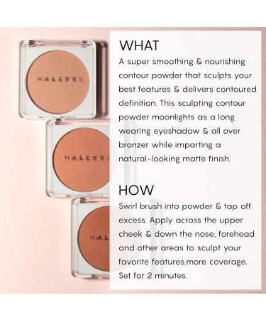 Buy HALEYS Re-sculpt Smoothing Contour Powder (Medium) - Lightweight Non-Caking Nourishing with Shea Butter & Chamomile for Soothing Skin - International Shipping Available - Buy Online on GoSupps.com