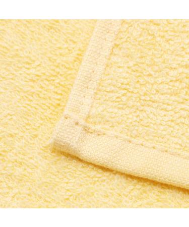 Zollner 10 Set Guest Towels - Soft & Strong 30x50 cm Cotton - Yellow Washable Up to 60 C Hotel Quality with Hanger - Buy Online on GoSupps.com