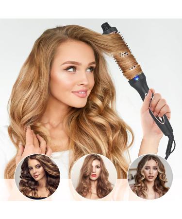 Upgrade 1.25-Inch Thermal Brush for Loose Curls | 9 Heat Settings | Tourmaline Ionic Curling Iron | Dual Voltage for Travel - Buy Online on GoSupps.com