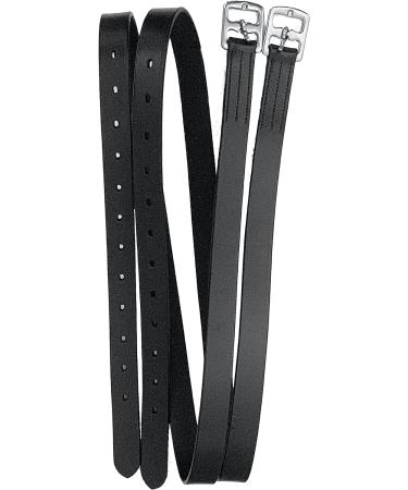 Majestic Ally Genuine Leather English Stirrup Leathers (Pack of 2) Black 54 Inches - Buy Online on GoSupps.com