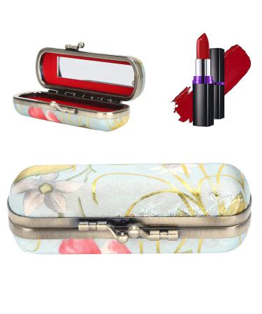 Portable Lipstick Holder with Mirror | Mini Lipstick Case for Women | Stylish Lip Gloss Etui | Lipstiftetui for Travel - Buy Online on GoSupps.com