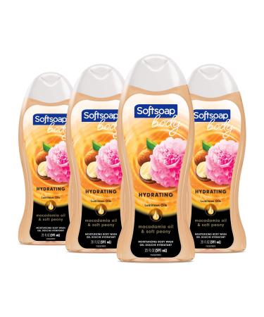 Softsoap Moisturizing Body Wash  Luminous Oils Macadamia Oil & Peony - 20 Fluid Ounce
