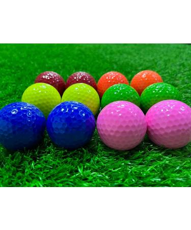 KOFULL Miniature Golf Balls - 1 Dozen Colored Fun Balls for Kids & Beginners | Indoor/Outdoor Putting Practice & Golf Gifts - Buy Online on GoSupps.com