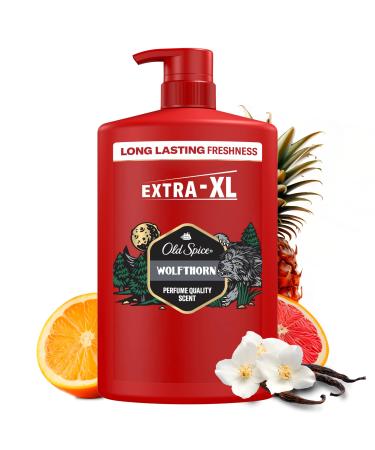 Procter Gamble Old Spice Wolfthorn 3in1 shower gel for hair face and body 1000 ml pump dispenser longlasting freshness perfume quality scent deep cleansing