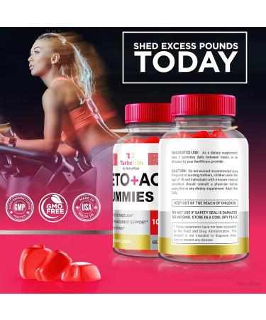 NutraRize TurboTrim Keto + ACV Gummies for Weight Loss All Natural Apple Cider Vinegar Keto+ACV Reviews (60 Gummies) - Buy Online on GoSupps.com