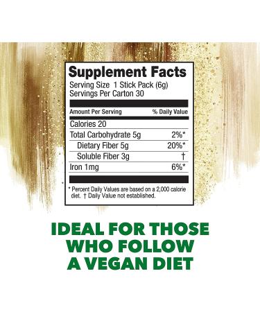 Konsyl Daily Psyllium Fiber Stick Packs - On-The-Go Fiber Supplement - 30 Packets - Gluten-Free, Sugar-Free, Vegan & Keto Friendly - Buy Online on GoSupps.com