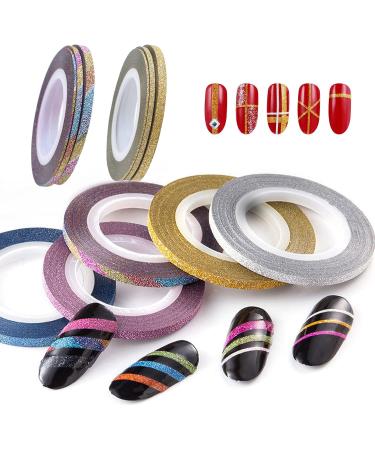 42 Roll Nail Art Stripes Tape - Colorful Nail Design Stickers for DIY Manicure Decoration - Buy Online on GoSupps.com