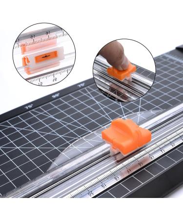 Firbon Paper Cutter Replacement Blade with Automatic Security Safeguard Design for A4 Black and White Paper Trimmer (5 Pack) 1-orange - Buy Online on GoSupps.com