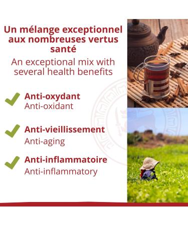  Khla KHLA Organic Black Chai Tea with Ceylan Cinnamon Badiana Clove - Loose Metal Box 90 g - Certified Organic Asian Tea - Buy Online on GoSupps.com