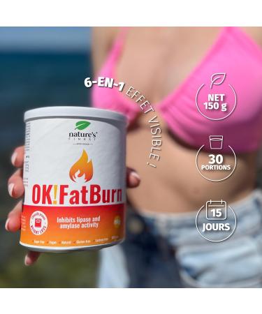 Nature's Finest by Nutrisslim Ok!Fatburn: Blocks Gluten Free Carbohydrates for Men and Women L-Carnitine ID-Alg L-Tyrosine and Vitamin C - Buy Online on GoSupps.com