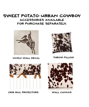 Western Cowboy Changing Pad Cover - Super Soft Brown Cowhide | Shop Now - Buy Online on GoSupps.com