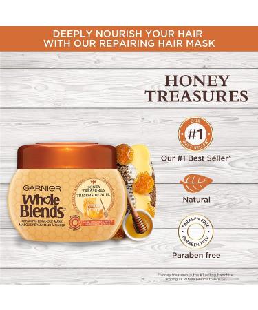 Garnier Whole Blends Repairing Mask Honey Treasures 10.1 oz - Hydrating Hair Care - Buy Online on GoSupps.com