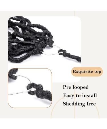 30 Inch Faux Locs Crochet Hair for Black Women - Soft Goddess Locs 7 Packs Pre-looped Braiding Extensions (1B) - Buy Online on GoSupps.com
