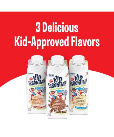 Boost Kid Essentials 1.5 Strawberry Splash 8 Fl oz - Pack of 24 | Nutrient-Rich Drink for Kids - Buy Online on GoSupps.com