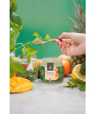  FOODIN Superfood Green Tropical Energie 120g with Super Maca Lion's Mane and Probiotics - Buy Online on GoSupps.com