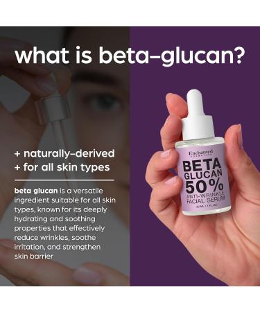 50% Beta Glucan Face Serum - Anti-Wrinkle Hydrating & Plumping for Dry Skin | Niacinamide & Centella | Korean Skincare - 1.01 Oz - Buy Online on GoSupps.com