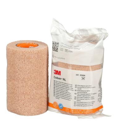 3M Coban NL Non-Latex Self-Adherent Wrap with Hand Tear non-sterile tan 4 in x 5 yd 18 rolls/case Tan 4 in. x 5 yd. Non-Sterile