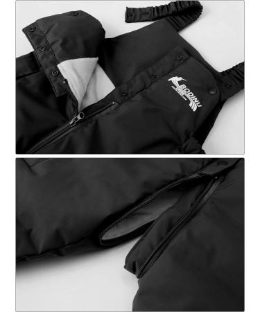 Happy Cherry Baby Winter Pants - Infant Snow Bib Pant for Boys and Girls - Toddler Windproof Snowsuit Bottoms - Elastic Waist - Zipper Closure - Outerwear Clothes - Buy Online on GoSupps.com