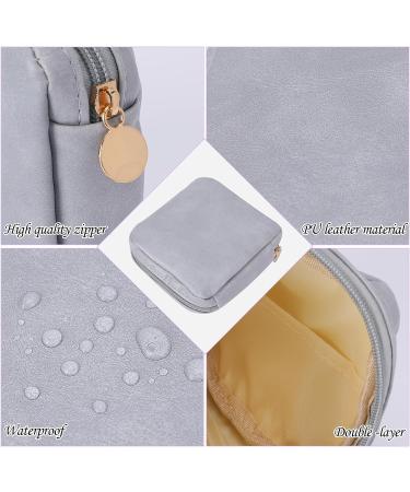 2 Pcs Sanitary Napkin Storage Bag - Period & Menstrual Pad Organizer for Teen Girls & Women - Pink & Blue - Buy Online on GoSupps.com