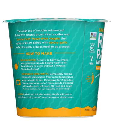 LOTUS FOODS Garlicky Veggie Rice Ramen Soup Cup - 1.94 Oz | Delicious & Convenient Meal - Buy Online on GoSupps.com