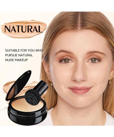 Mushroom Head Air Cushion CC Cream - BB Cream Foundation Makeup Concealer Moisturizing Oil Control, Long-Lasting & Waterproof, Easy Makeup Even Skin Tone (Natural, 3.21 Ounce (Pack of 1)) - Buy Online on GoSupps.com