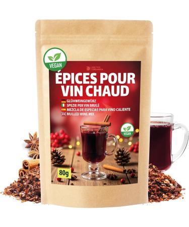 DETOX ORGANICA M lange pices Vin Chaud - pices Cannelle Anis toil et Autres pices de Qualit Premium - Id al pour Boissons Hivernales de No l Punch - 100% Naturel et Vegan (80g Morceaux) 80 g (Lot de 1) - Buy Online on GoSupps.com