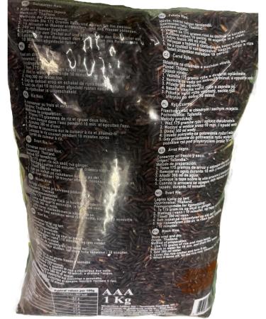 ROYAL THAI Rice Rice Long Grain Black Rice (Rice Berry) 1 x 1 kg - Buy Online on GoSupps.com