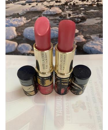 Pack of 2 x Estee Lauder Pure Color Envy Hi-Lustre Lipstick 223 Candy, 0.12 oz each Sample Size Unboxed