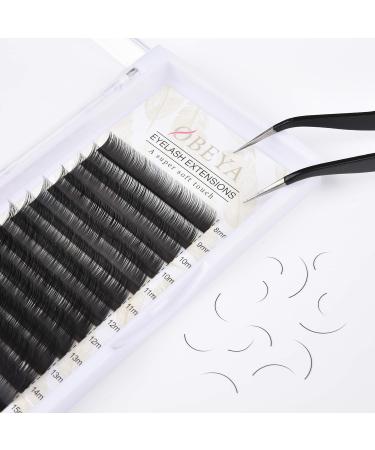 Obeya 0.25mm C Curl Individual Eyelash Extensions - Mixed Lengths 8-15mm | Premium Artificial False Eyelashes for Volume - Buy Online on GoSupps.com