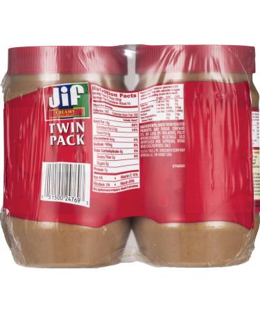 Jif Creamy Peanut Butter 40-Ounce (Pack of 2) - Buy Online on GoSupps.com