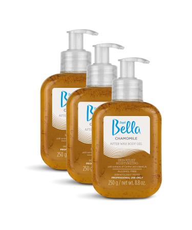 DEPIL BELLA Post Waxing/After Sun Chamomile Body Gel (250 grs) - Soothing and Nourishing Gel for Sensitive Skin (3 Pack)