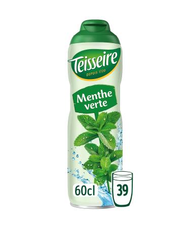 Teisseire Spearmint Syrup for Refreshing Drinks Cocktails Recyclable Bottle 60cl