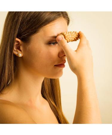 Tuuli Wooden Face & Neck Massage Device | Maderotherapy Head Roller for Relaxation & Rejuvenation - Buy Online on GoSupps.com