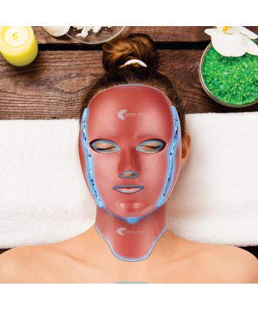 FDA Cleared 8-in-1 LED Light Therapy Face Mask for Anti-Aging & Dark Spot Removal + Ice Roller - Rose Gold - Buy Online on GoSupps.com