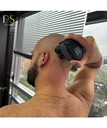 Shop Head Shaver for Bald Men - 5 in 1 Waterproof Electric Razor with Rotary Blades Nose Trimmer & Clippers - Buy Online on GoSupps.com
